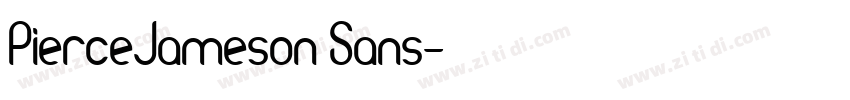 PierceJameson Sans字体转换
